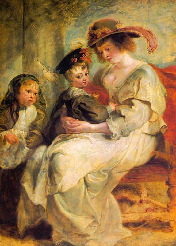 Peter Paul Rubens Helene Fourment and her Children, Claire-Jeanne and Francois china oil painting image